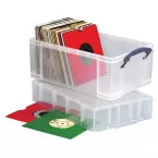 Really Useful Box boîte de rangement 9 l, couvercle XL, transparent