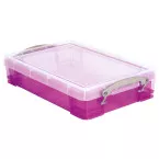 Really Useful Box 4 Litre Transparent Purple Storage Box