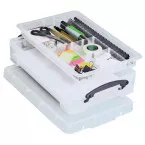 Really Useful Box 4 L Storage Container with Divider Transparent