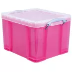 Really Useful Box opbergdoos 35 liter, transparant, helroze