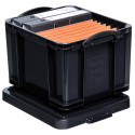 Really Useful Box 35L recycled black storage box