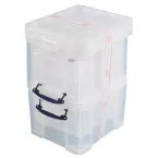 Really Useful Box 35L Clear Pack of 3 Storage Boxes