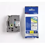 Brother TZe tape voor P-Touch 24 mm, zwart op wit