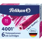 Pelikan cartouches d'encre 4001, rose