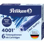 Pelikan Ink Cartridges 4001 TP/6 Royal Blue Box of 6