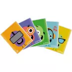 Splendid notebook, 48 pages, 16.5 x 21 cm, 8 mm ruled