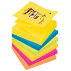 Post-it Super Sticky Z-notes Carnival, 90 vel, ft 76 x 76 mm, pak van 6 blokken