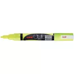 Uni-ball Marqueur craie jaune fluo, pointe ronde de 0,9-1,3 mm