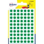 Avery PSA08V Green Dot Labels 8mm Diameter Pack of 490