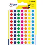 Avery Dot Labels 8mm Assorted Pack of 420