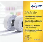 Avery PLR1226 Removable Price Gun Labels 26 x 12 mm White 15000 Labels