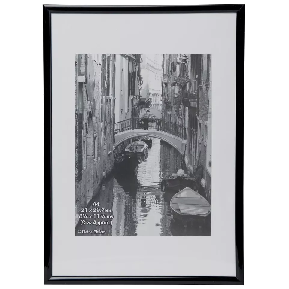 TPAC cadre photo aluminium, noir, A4