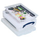 Really Useful Box, diviseur avec 8 compartements, pour 4 l ou 9 l, transparent