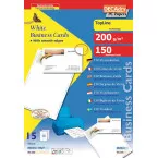 Decadry visitekaarten TopLine 150 kaartjes (10 kaartjes ft 85 x 54 mm per A4), rechte hoeken