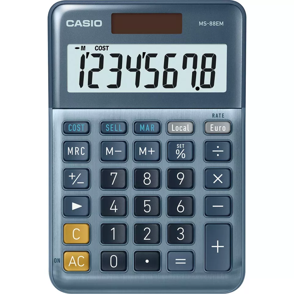 Casio MS-88EM Desk Calculator 8 Digit...
