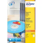 Avery L7676-25 White Full Face CD Labels 117mm Pack of 50