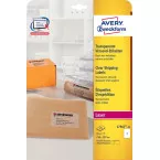 Avery Crystal Clear Shipping Labels L7567-25 Transparent 210 x 297 mm Pack of 25