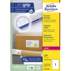 Avery L7167 White Shipping Labels Ultragrip for Laser Printers 199.6 x 289.1 mm 100 Sheets 1 per Sheet