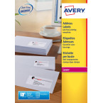 Avery L7159, Etiquettes...