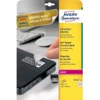 Avery bestendige veiligheidsetiketten, ft 63,5 x 29,6 mm, 540 stuks, 27 per vel, doos van 20 vel