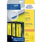 Avery Zweckform L4765-20 ordnerrugetiketten ft 19,2 x 3,8 cm (b x h), 140 etiketten, geel