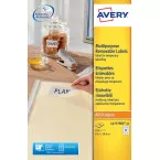 Avery L4737REV-25 étiquettes enlevables ft 63,5 x 29,6 mm (b x h), 675 étiquettes, blanc