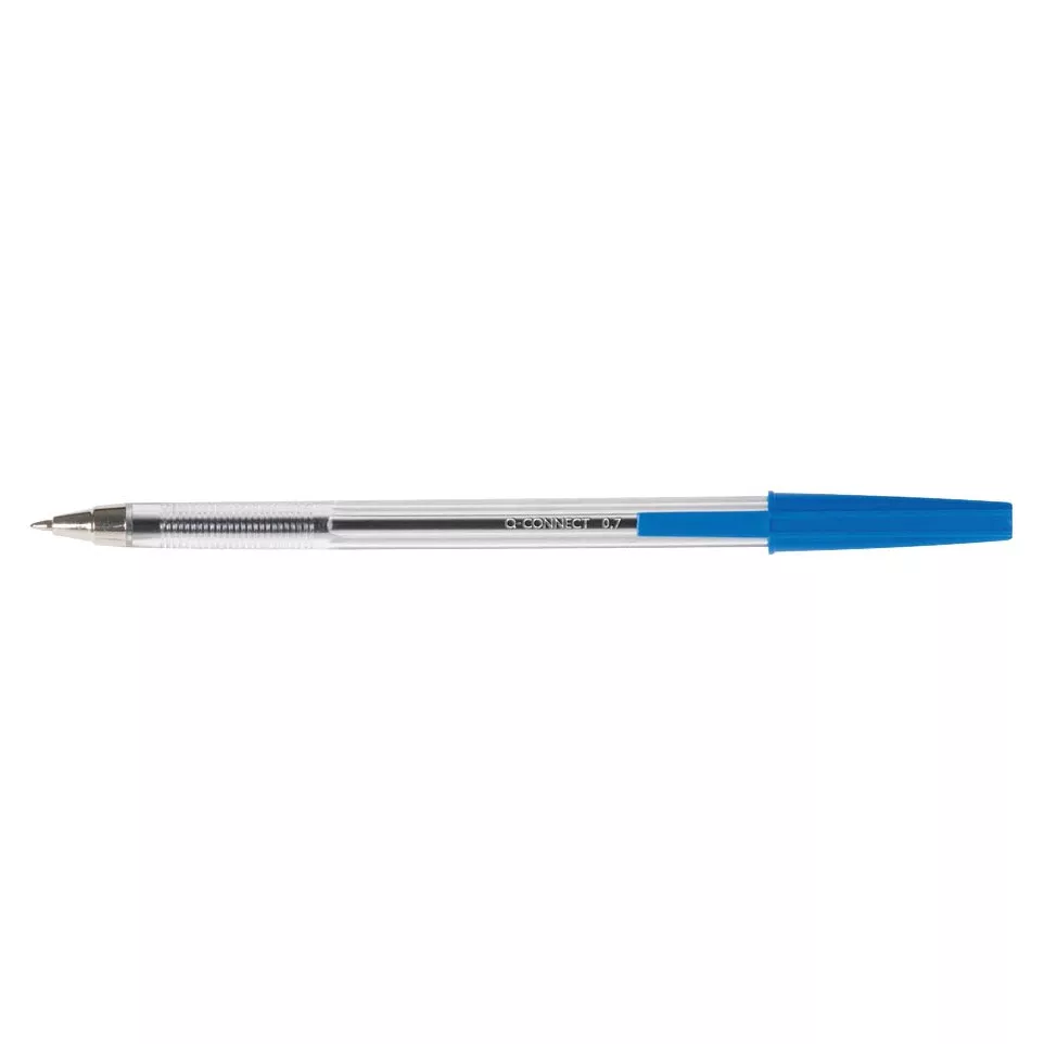 Q-CONNECT balpen, met dop, 0,7 mm,...