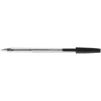 Q-CONNECT stylo bille, avec capuchon, 0,7 mm, pointe moyenne, noir
