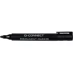 Q-CONNECT permanente marker, 2-3 mm, ronde punt, zwart