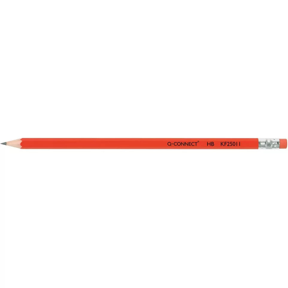 Q-Connect HB Rubber Tipped Office Pencil