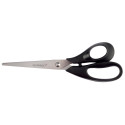 Q-Connect Ergonomic All Purpose Scissors 210mm Stainless Steel Black Handle Blister Pack of 1
