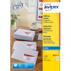 Avery J8159-10 adresetiketten ft 63,5 x 33,9 mm (b x h), 240 etiketten, wit