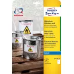 Avery étiquettes résistantes à l'humidité ft 210 x 297 mm (l x h), 10 pièces, 1 par feuille