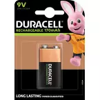 Duracell pile rechargeable 9V, sous blister