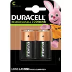 Duracell oplaadbare batterijen C, blister van 2 stuks