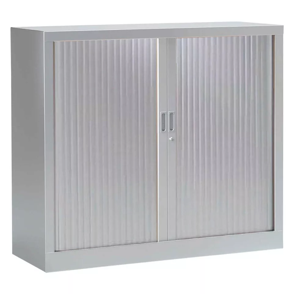 Tambour Door Cabinet, aluminum, 100 x...