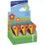 Westcott kinderschaar, ft 13 cm, rechts en links, RVS, geassorteerde kleuren, display van 30 stuks
