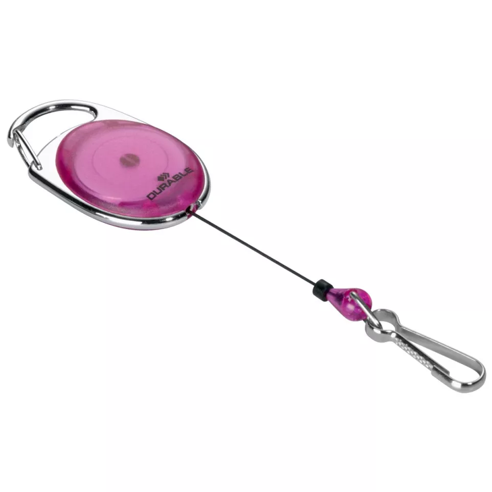 Durable retractable badge reel with...