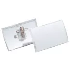 Durable badge met combiclip Click Fold ft 54 x 90 mm