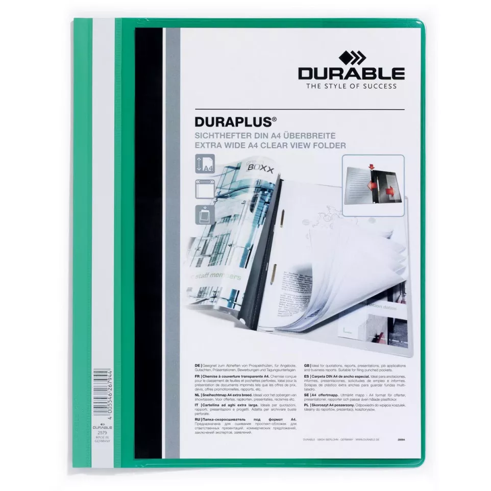 Durable Duraplus Green Quotation Folder