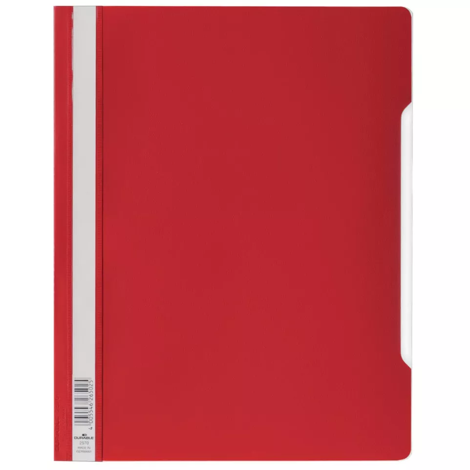Durable red quotation folder