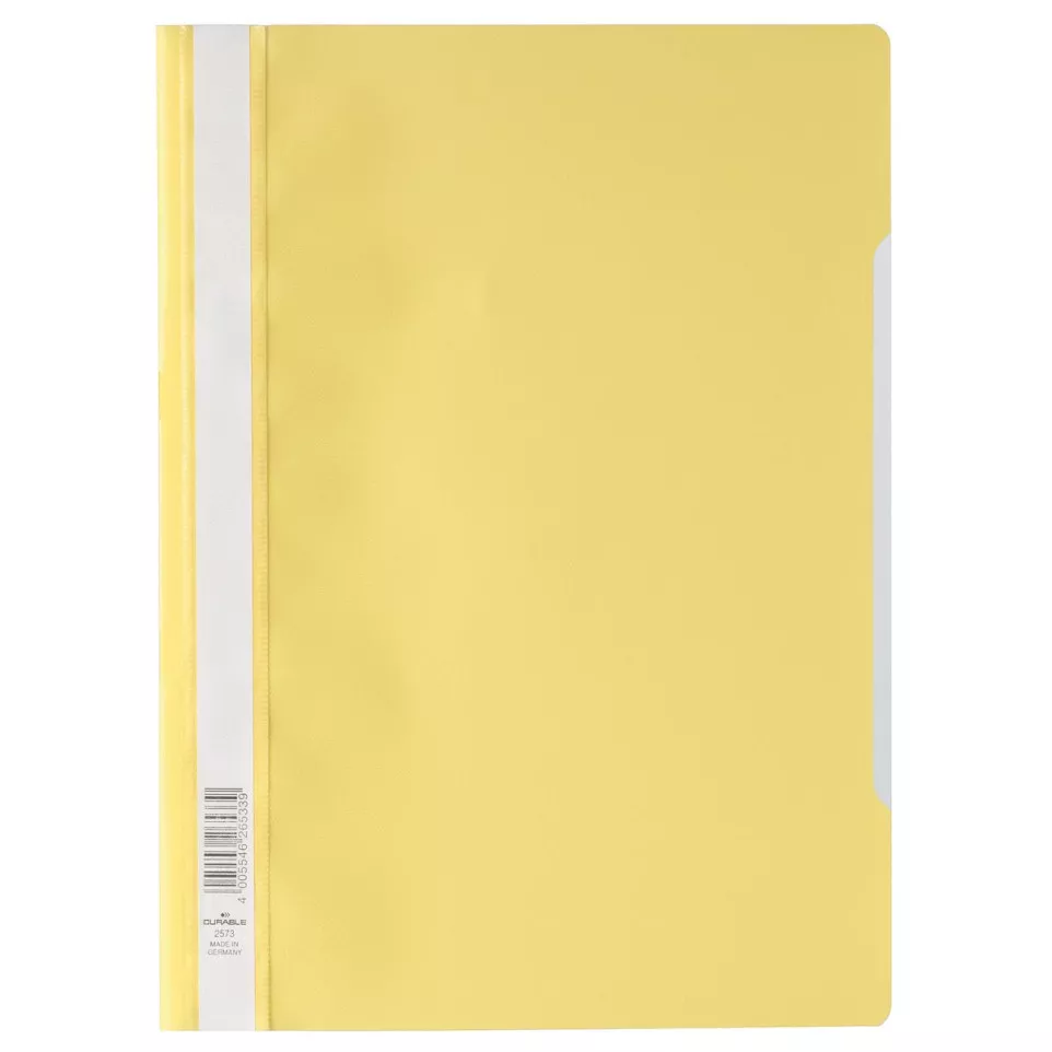 Durable A4 Quotation Folder Yellow