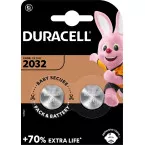 Duracell DL2032 3V Lithium Coin Cell Battery Pack of 2