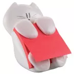 Post-it Super Sticky Z-notes dispenser, kat, voor ft 76 x 76, met 1 blok van 90 blaadjes rood