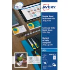 AVERY visitekaarten voor inkjet Quick&Clean  mat, 80 kaartjes, 260 g/m²