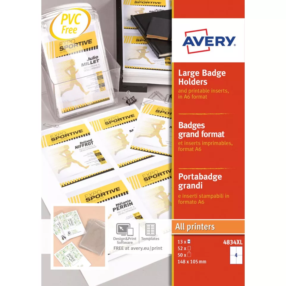 Avery grote badge, ft 10,5 x 14,8 cm,...
