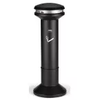 Rubbermaid Infinity High Capacity Smoking Receptacle Black 40 x 101 cm