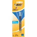 Bic vulling voor balpen 4 Colours Medium, blister met 2 stuks, blauw