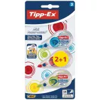 Tipp-Ex Mini Pocket Mouse Fashion Correction Tape Blister Pack 2 Plus 1 Free