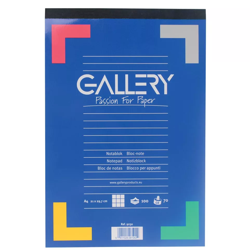 Gallery A4 Notepad, 5 mm Grid